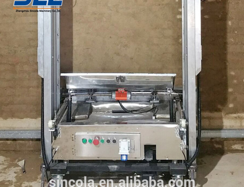 Automatic cement rendering machine for wall