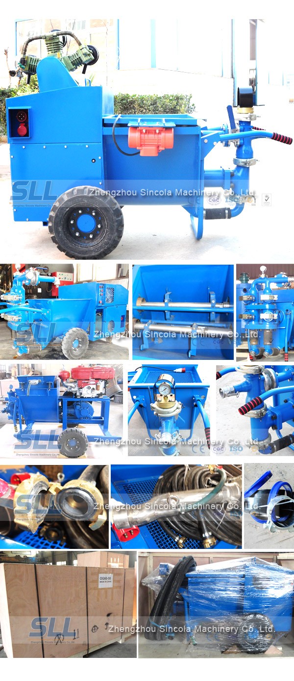 Grouting cement mortar pump